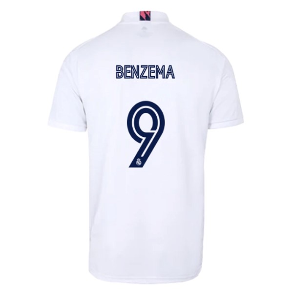 Maglia Real Madrid 1ª NO.9 Benzema 2020-2021 Bianco